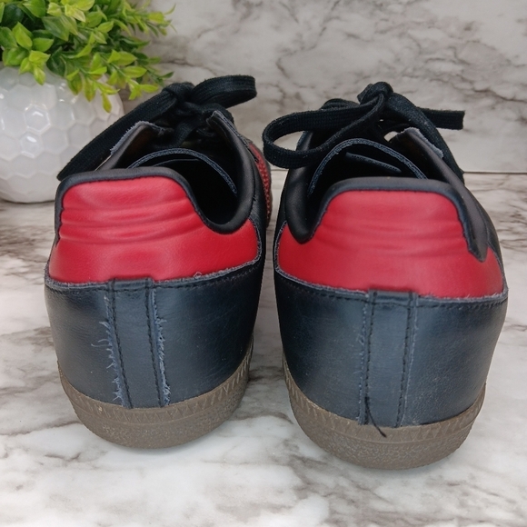 ADIDAS Samba Team Manchester United Sneakers Shoes Men's Size 7.5 Black - Picture 6 of 13